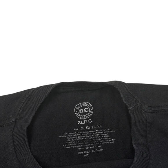 Y2K DC Comics Joker Harley Quinn T-Shirt Black Batman Graphic Tee Size XL VTG - Picture 3 of 6